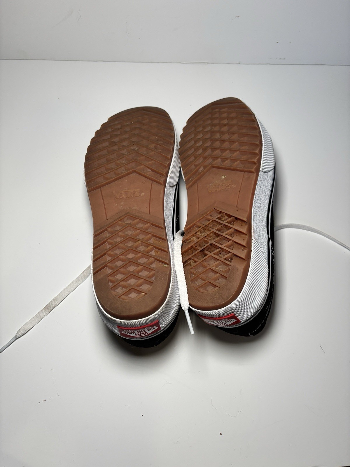 Size 9.5 - VANS Black/White Platform Sneakers- Streetwear, Skater, Casual thumbnail 5