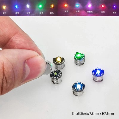 2Pcs Mini Magnetron Light Led Single Lamp For Diy Toys Wireless Light Materials