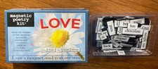 TWO Magnetic Poetry Kits - Refrigerator Word Magnets - one brand new