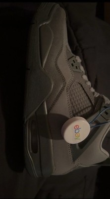 Jordan Air Jordan 4 Men s Gray Mid Top Lace-Up Basketball Athletic Sneaker