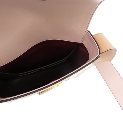 Givenchy Eden Shoulder Bag Brown Pink Leather Pre-owned From Japan - 第 6/9 張圖片