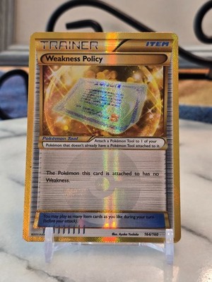 Pokemon TCG Weakness Policy (164 Secret Rare) 164/160 XY - Primal Clash Holo LP