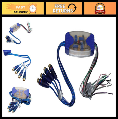 4 Channel Line Out Converter Hi-Low Level RCA Output for Car Audio Systems