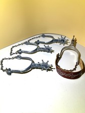 4 Vintage Kids Western Metal Spurs. Roy Roger  s 3. All Metal.