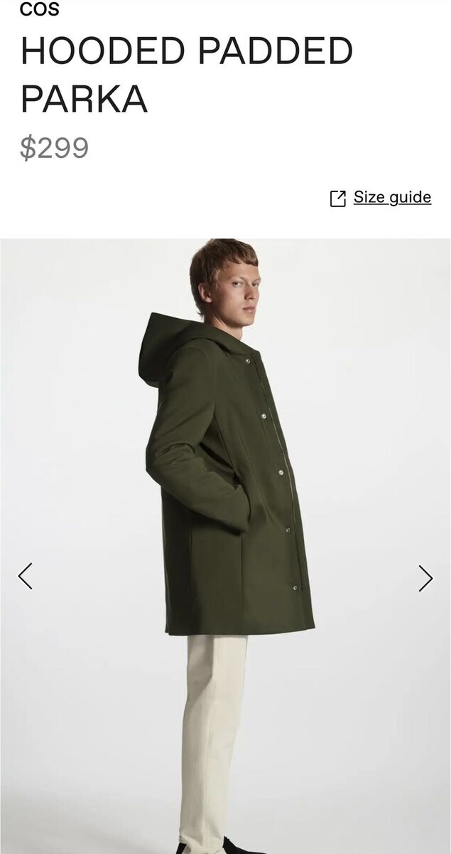 Cos Padded Hooded Parka | Size 48 | Dark Green | eBay Cos Padded Hooded Parka | Size 48 | Dark Green | eBay