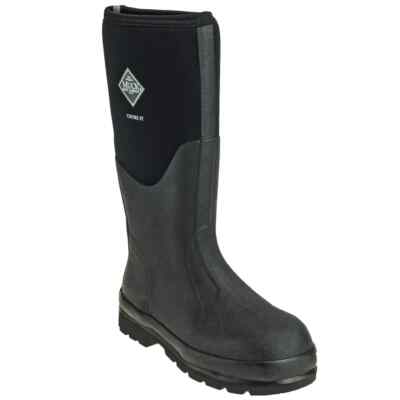 Muck Chore Steel Toe Work Boot CHS-000A Hi Black Men's Size 5 Women's Size 6 KR