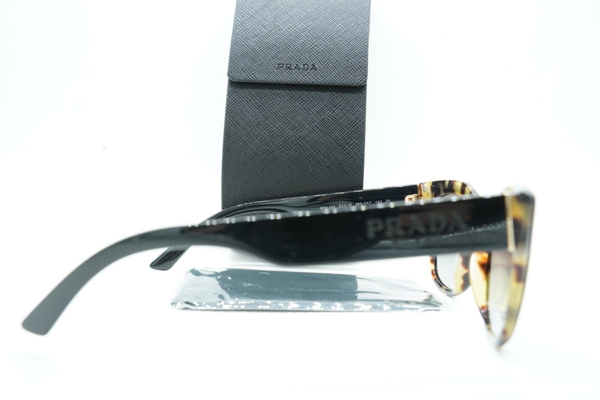 PRADA SPR 23X 389-0A7 BLACK ANIMAL PRINT AUTHENTIC