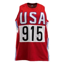 Carl Lewis Olympics USA Jersey (JSA)