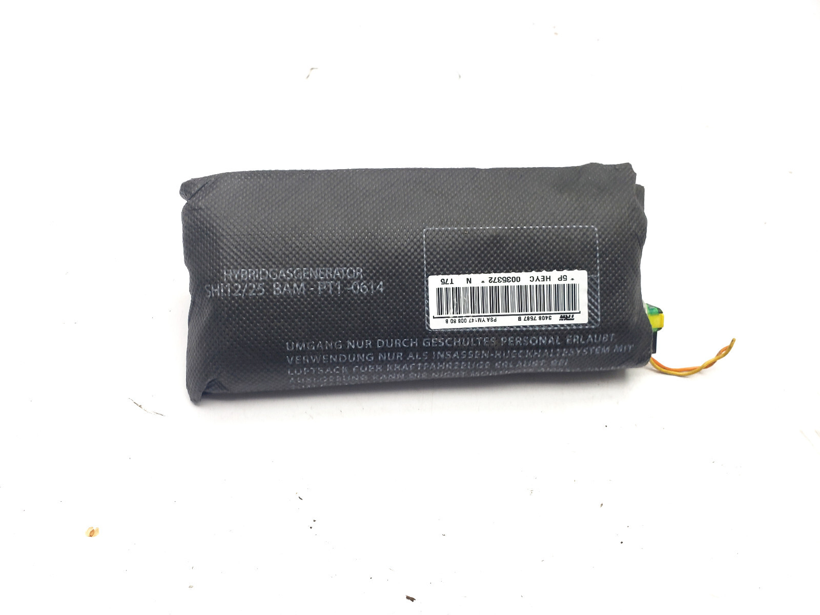 PEUGEOT RCZ 2011 FRONT SEAT AIRBAG RIGHT DRIVER SIDE OFFSIDE YM14700880B |  eBay