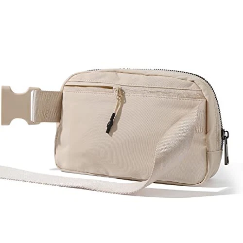 Belt Bag Fanny Pack Crossbody Bags for Women Men, Everywhere, Water Beige