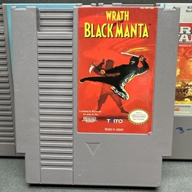 Lot of 4 Nintendo NES Games Mario Brothers Wrath Of The Black Manta Tested