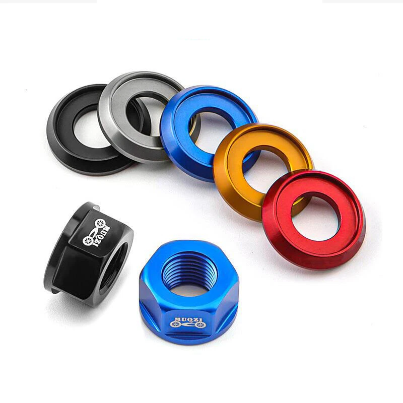 Tornillo de eje de rueda de bicicleta M10 3/8 7075 pernos de cubo de aleación de aluminio Foto 4 de 4