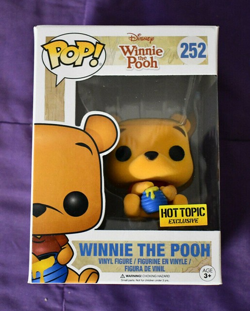 Funko Pop Disney Winnie The Pooh 252 Flocked Hot Topic W/protector for sale online | eBay