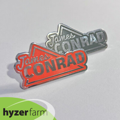 MVP JAMES CONRAD *PICK YOUR COLOR* ENAMEL PIN Hyzer Farm disc golf Bag ...