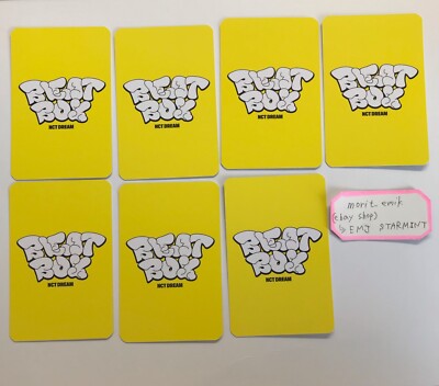 NCT DREAM Beatbox MUMO B ver. official Photo card POB JAPAN MU-MO