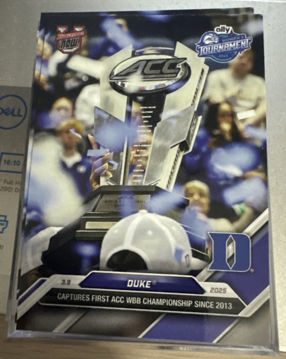 2024/25 Topps Now BOWMAN U 84 DUKE WOMENS BASKETBALL WINS ACC TITLE