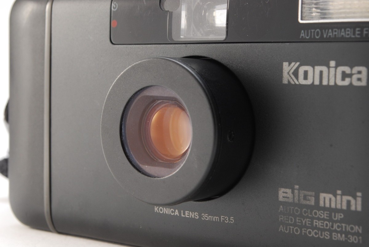 NEAR MINT】KONICA Big Mini BM-301 Black Point & Shoot 35mm NEAR MINT】KONICA Big Mini BM-301 Black Point & Shoot 35mm