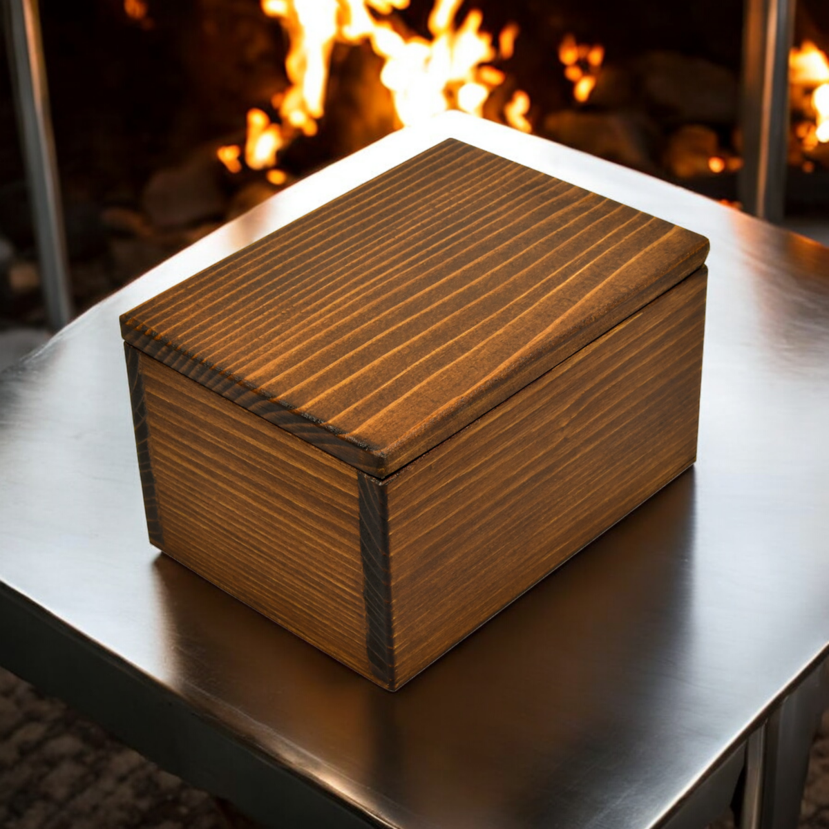 Wooden Box Hidden Compartment under False Bottom Wooden Storage