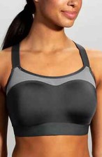 Brooks L125407 Womens Asphalt Grey Dare Racerback Bra Size 36C