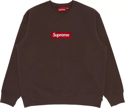 Supreme Box Logo Crewneck - Brown (Size Medium) | eBay