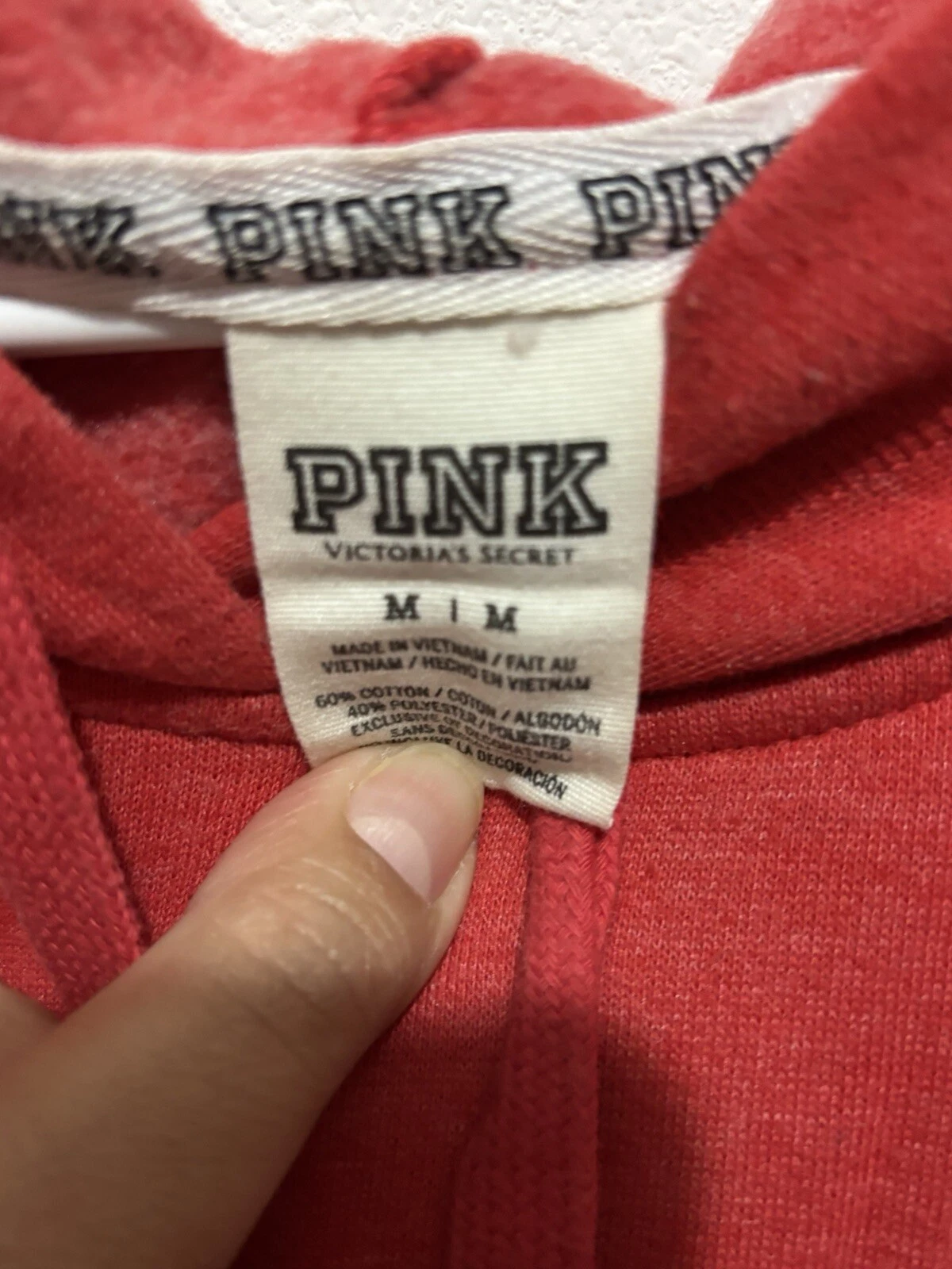 UNDERCOVER Victoria Secret Felpa con Cappuccio Rosa Medium Rosso