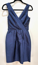 Alfred Sung Navy Dress Women 4 Navy Blue Evening Bridesmaid Cocktails