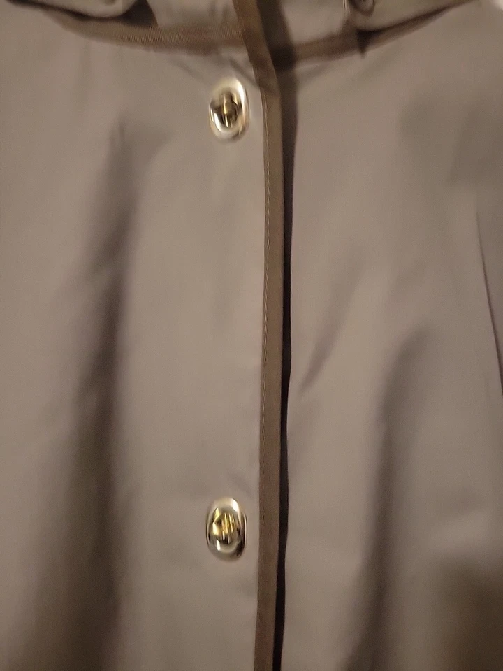 Vintage Orvis Women's Size 12 Sherpa  Lined Trench Coat Made In USA Union Shop - Image 3 of 4