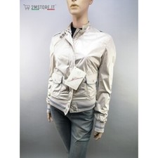 Giubbino Bomber Donna Impermeabile MONTECORE Grigio Perla MOTARD W Vintage
