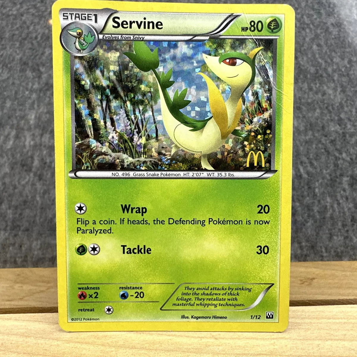 Servine #1 Prices, Pokemon McDonalds 2012