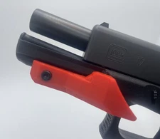 RH Thumb Rest for Recoil Control, Fits Picatinny Rails for Glock, Ruger, FN Red
