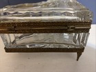 French Gilt Bronze Mounted Cut Crystal Grand Piano Form Hinged Jewelry Box — photo 9