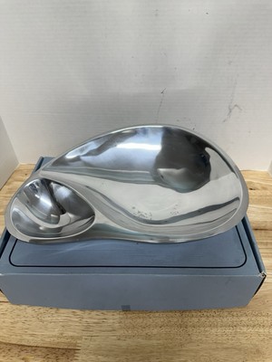 Vintage NAMBE 560 14”x10” Chip Dip Shrimp Oval Platter Mid Century