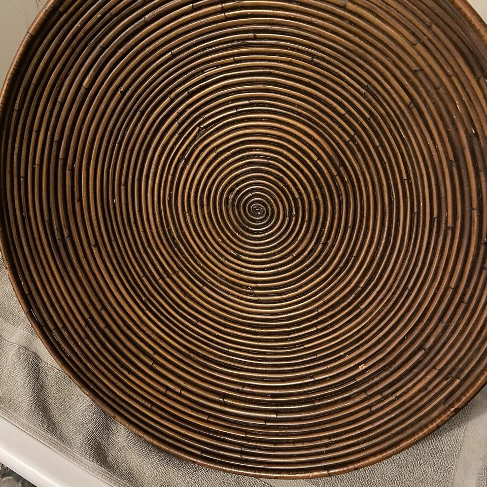 Wicker / Reed Basket / Large Bowl / Primitive / Artistic or Functional - Image 3 of 4