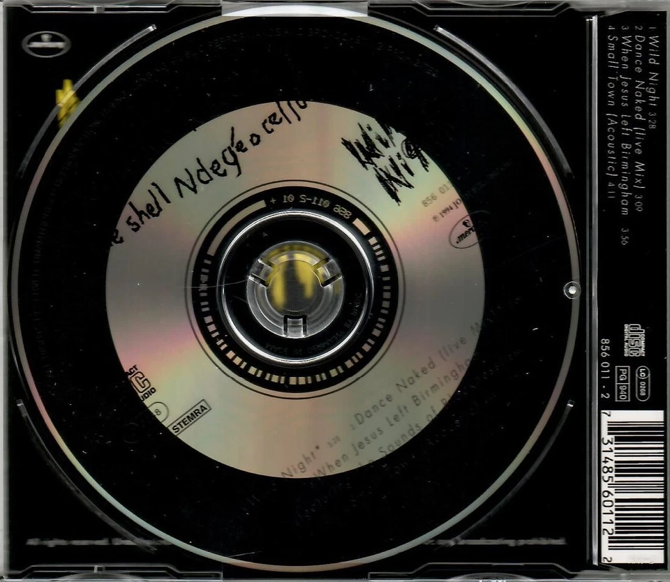 JOHN MELLENCAMP, Me'Shell NdegéOcello - Wild Night (German CD, 1994) NEW ~ 4trk - Image 2 of 2