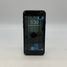Apple iPhone7 32GB Black AS-IS READ Description Cracked Screen