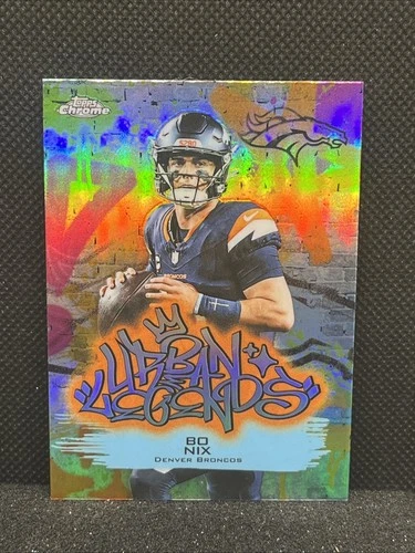 2025 Topps Chrome Bo Nix Base (RAW)
