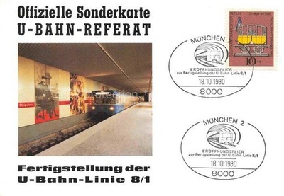 U-Bahn Subway Underground Metro Referat Linie 8/1 Muenchen