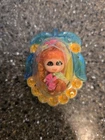 Vintage Mattel Jewelry Kiddles Flower Locket Brooch Tiny Doll Inside – 1967