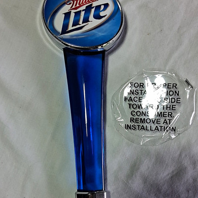 Miller Lite Blue Beer Tap Handle Knob Breweriana Draft Faucet Handle