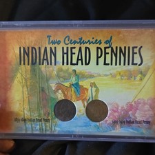 Indian Head Pennies Collection Small Cent 1859-1909 with Certificate