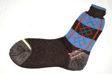Vintage King James Argyle Socks 40s 50s Boys 8 Brown Blue Orange 7x 7 NWT