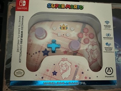 New Nintendo Switch Princess Peach Wireless Controller PowerA Enhanced Mario