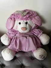 1986 Puffalumps Lavender Lamb Plush Fisher Price Vintage Large Satin