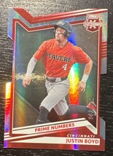 2022 Elite Extra Baseball Justin Boyd Die Cut Red Holo 66/192 Reds 💎💎💎