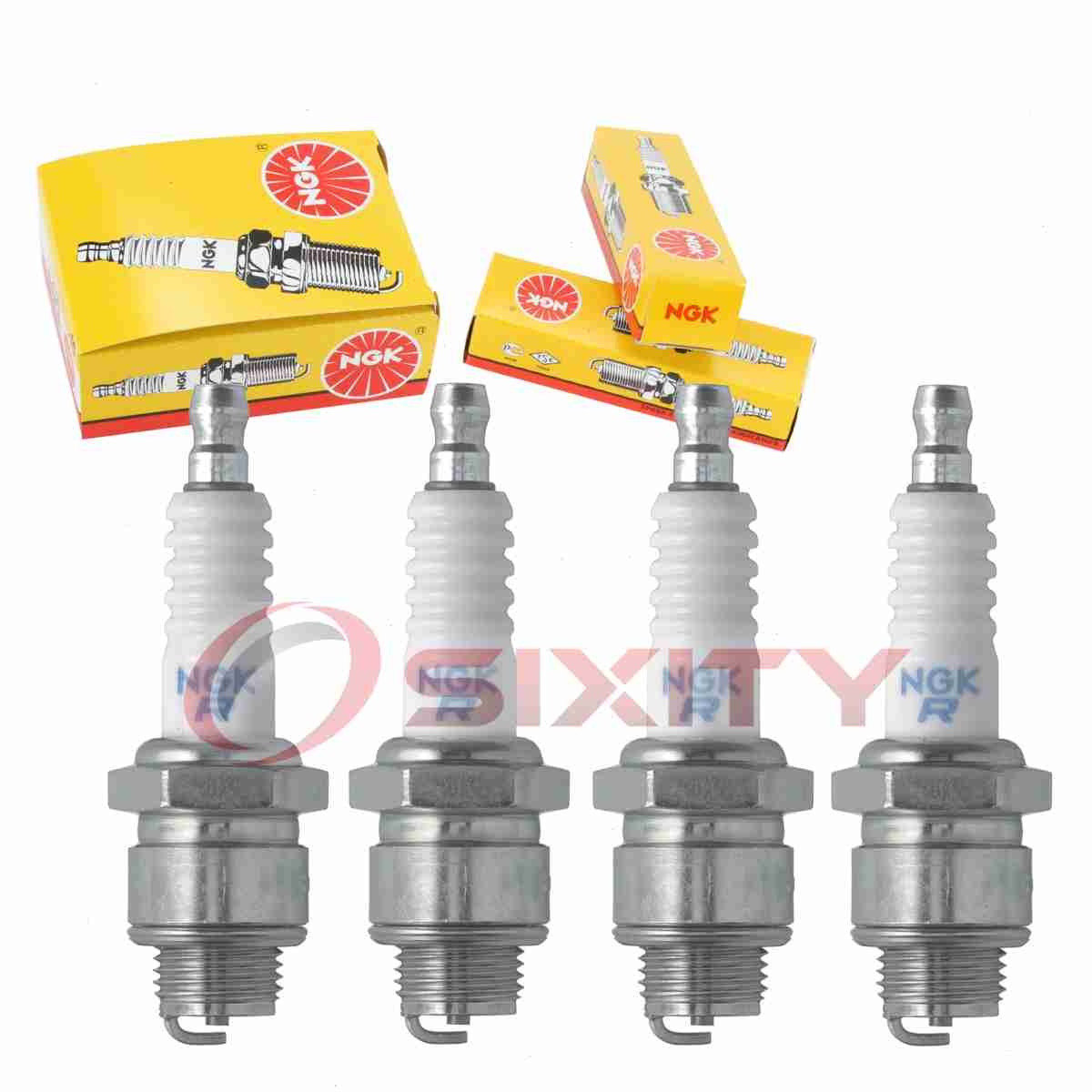 4 pc NGK 3522 BR6S Standard Spark Plugs for WR9EO WR9EC3 WR9EC0 WR9EC WR9E0 fb