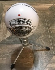 Blue Snowball iCE USB Mic for Recording  Streaming w/ Stand WHITE    4