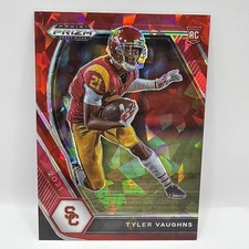 TYLER VAUGHNS 2021 Prizm Draft Picks Crusade RED CRACKED ICE RC #160 COLTS