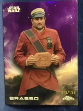 2025 Topps Chrome Star Wars Trading Card #109 Brasso 073/199 Purple Pulsar