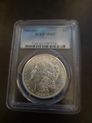 1883-CC Morgan Silver Dollar PCGS MS63 – Brilliant Luster