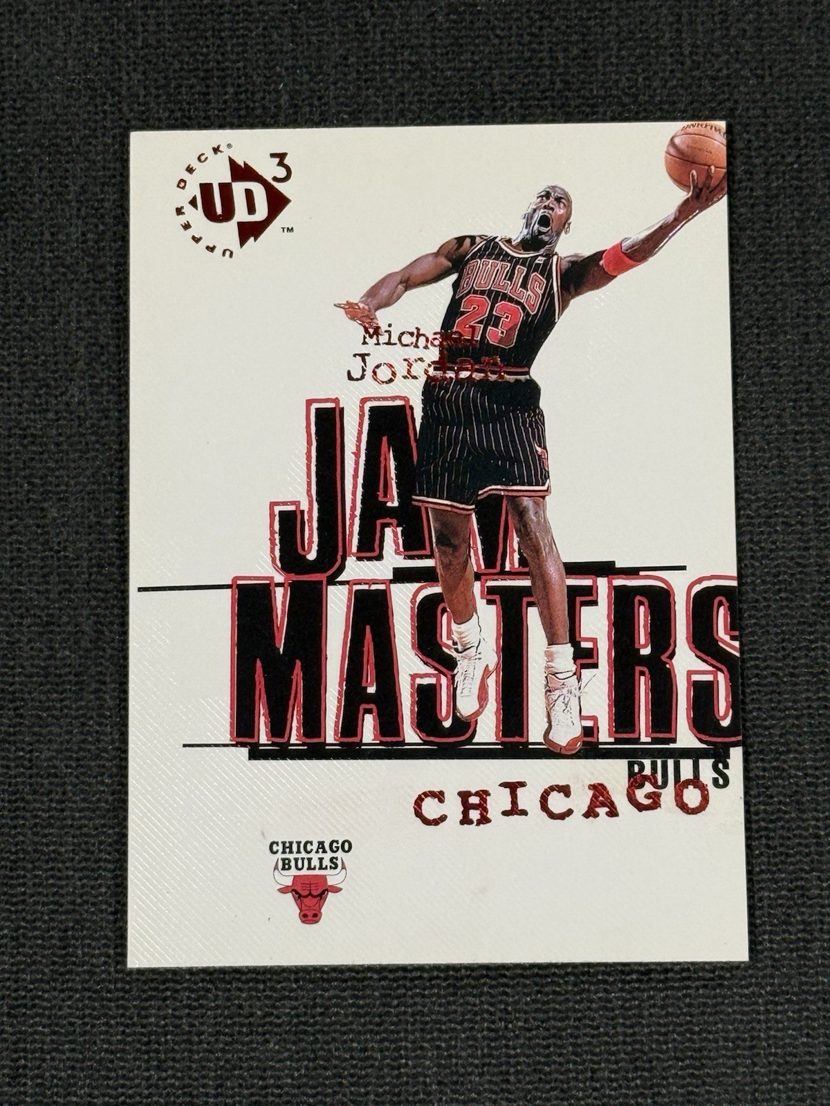 Michael Jordan 1997-98 Upper Deck UD3 Jam Masters #15 Chicago Bulls Insert